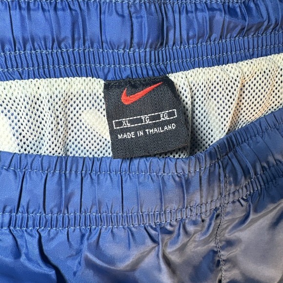 Vintage 90`s NIKE Swim Shorts Size XL Blue with Name on Rear Amazing condition - Picture 10 of 11